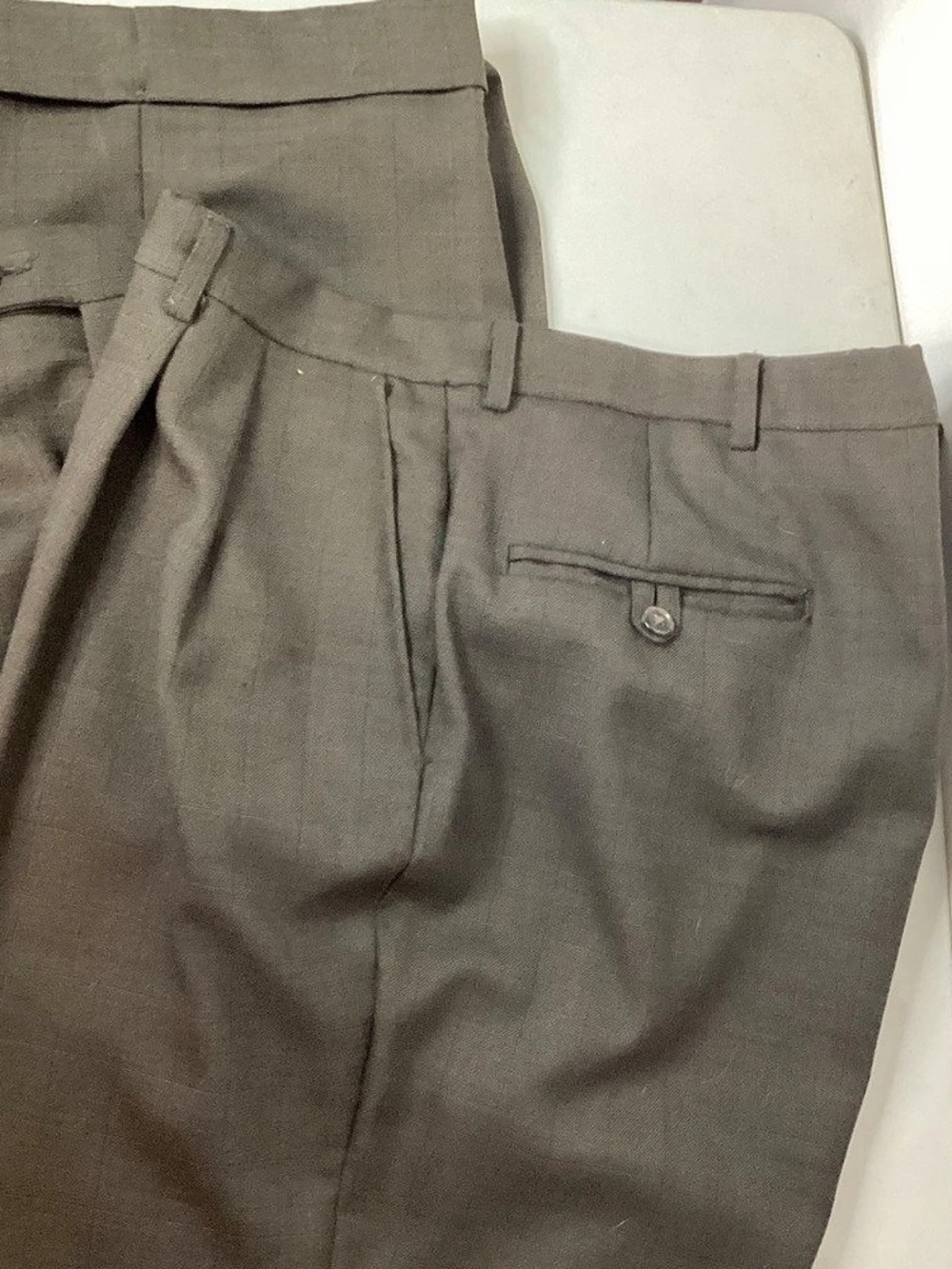 Men's Haggar Black Label dark green Dress Pants 40x32